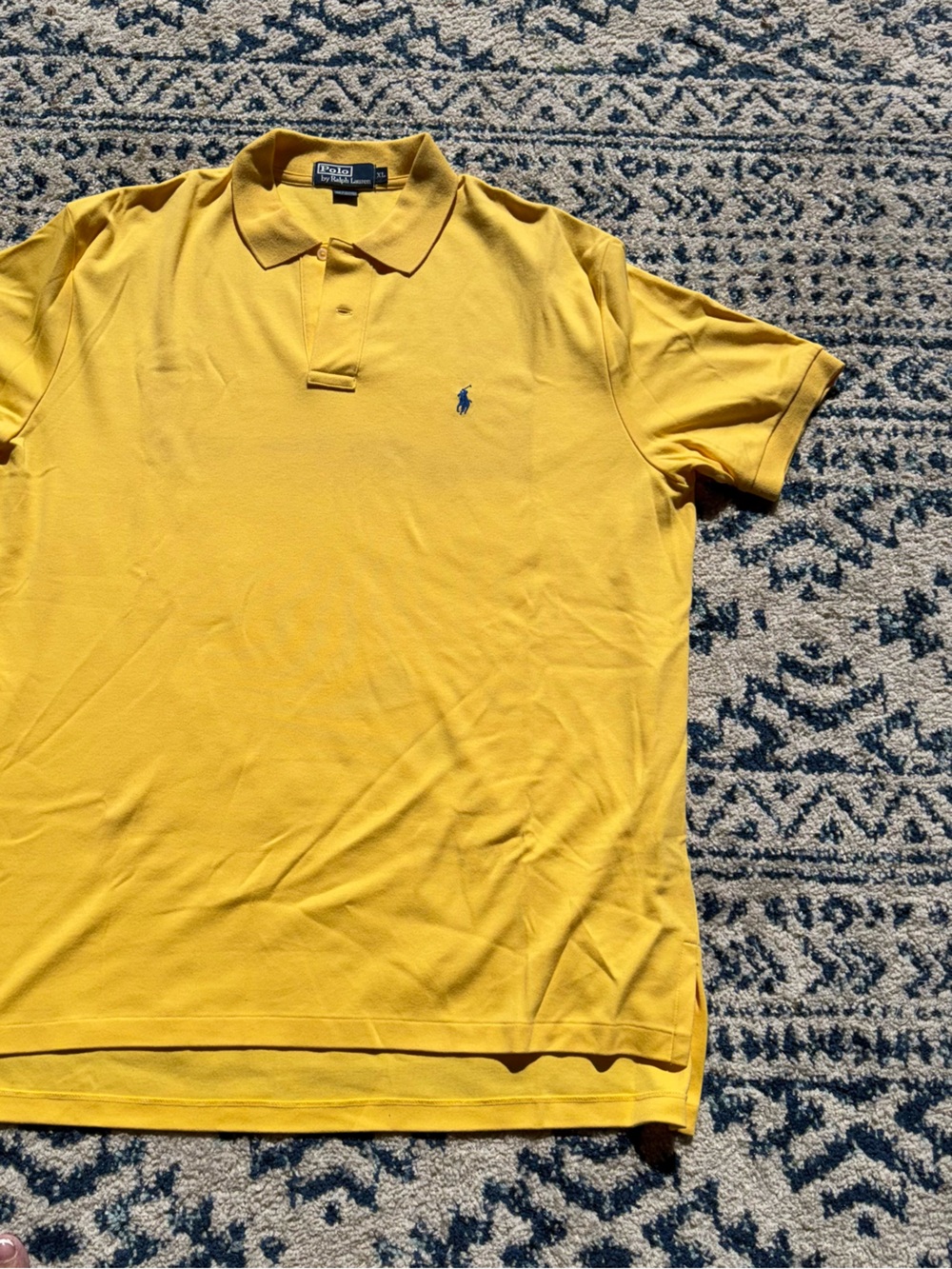 Ralph Lauren Men’s Bright Yellow Polo with Signature Pony